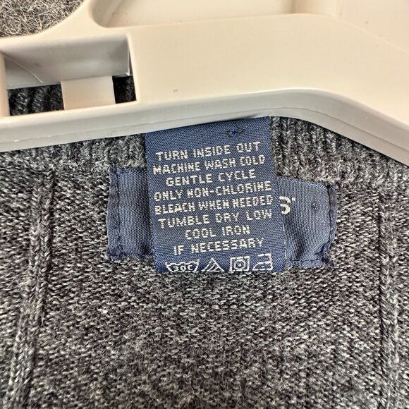 DOCKERS Knitted Men's Sweater, V-Neck, Gray color 2X/2XG - Picture 9 of 9